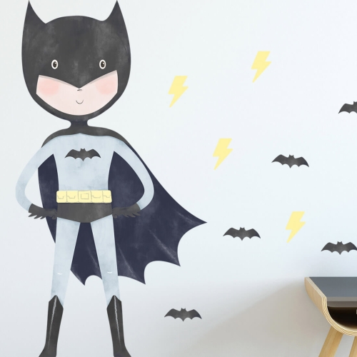 naklejka na ścianę dla chłopca batman