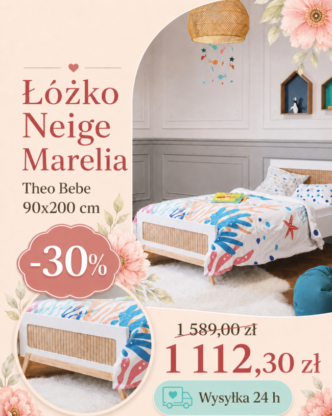 -30% na Łóżka Theo Bebe